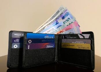 a wallet with money in it