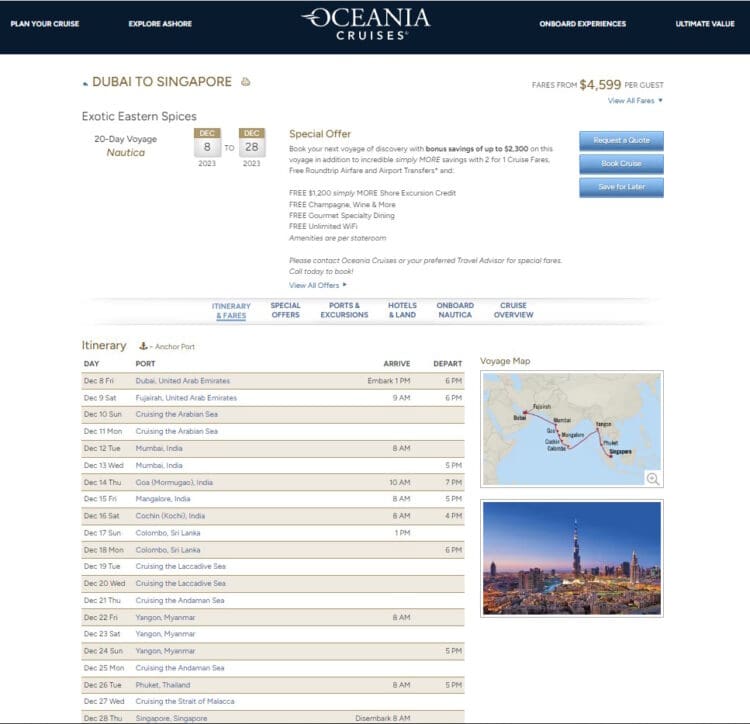 a screenshot of a cruise