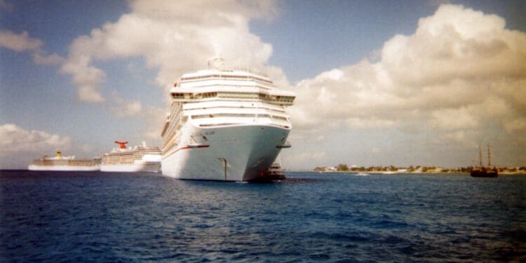 a cruise ships in the water