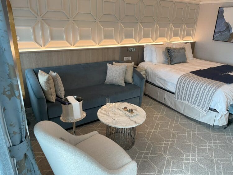 a room with a bed and a couch