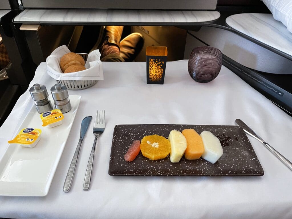 Qatar Airways QSuites Fruit Plate GF