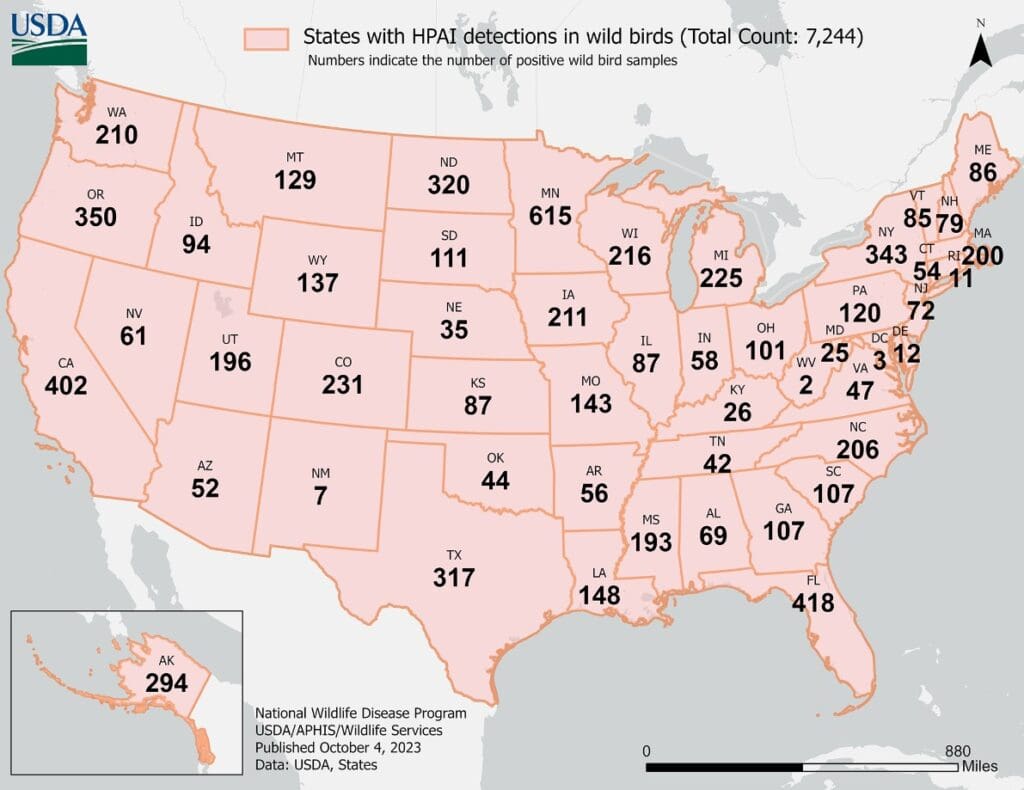 a map of the united states with numbers and numbers