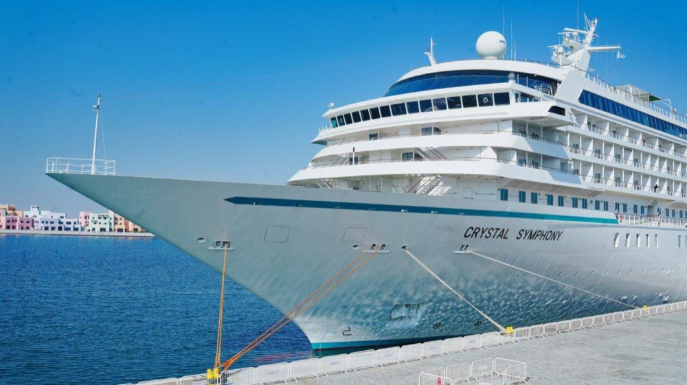 Crystal Symphony Docked in Doha, Qatar