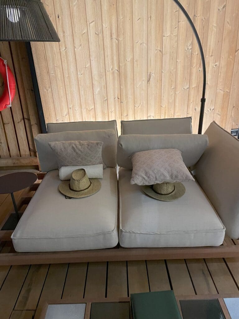 Katara Hills Doha LXR Loungers with Hats