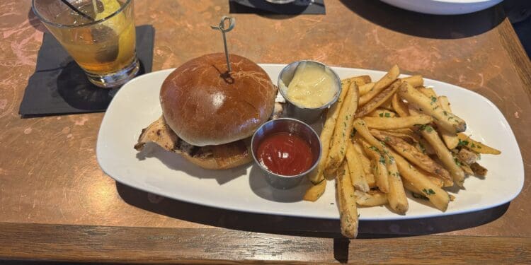 Lunch at City Works in Schaumburg, Illinois. This meal's check was paid with the Inkind app.