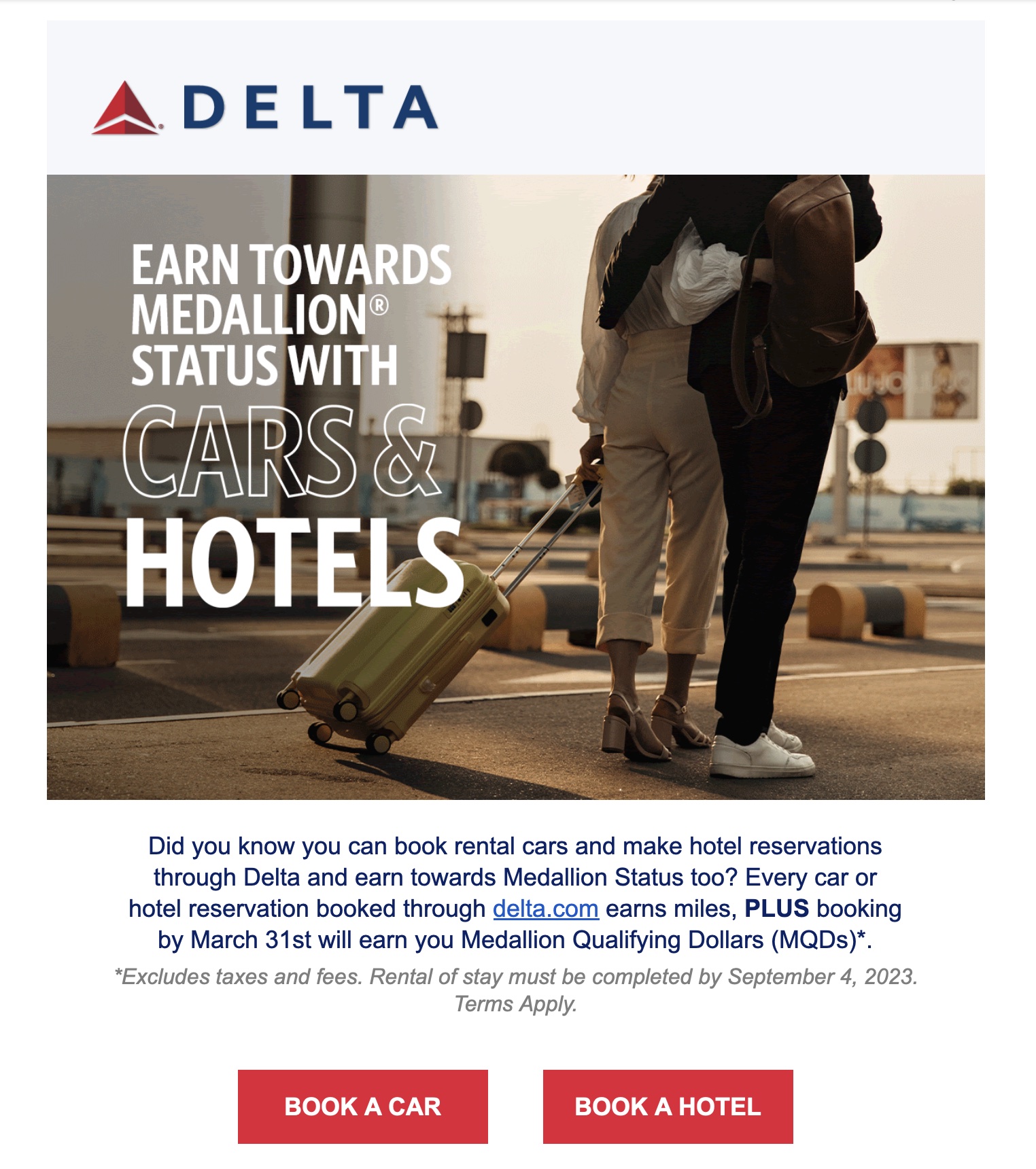 Delta Offering MQDs for Hotel and Rental Car Bookings! Eye of the Flyer