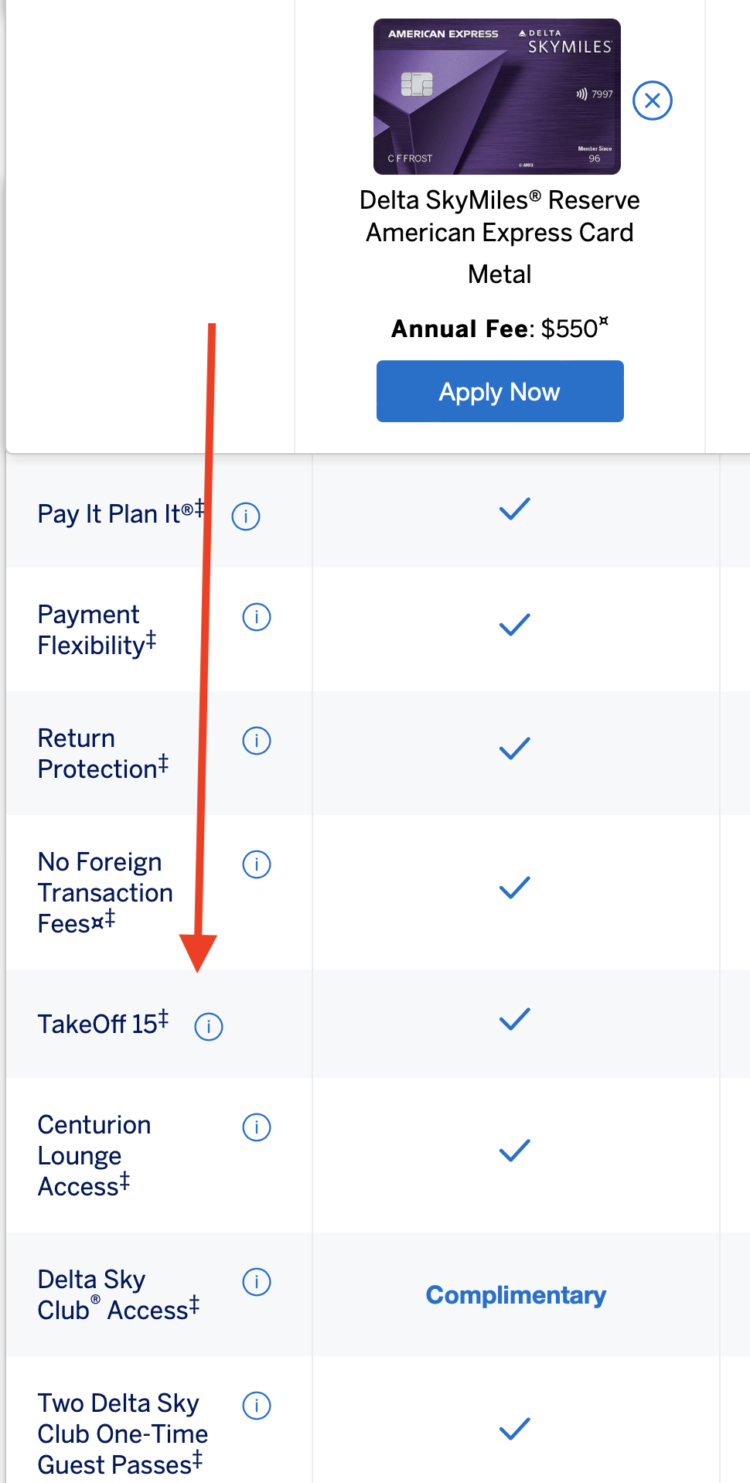 A New Feature? The Delta Reserve Amex’s “TakeOff 15” — a 15% Discount on SkyMiles Award Travel for Card Members?!