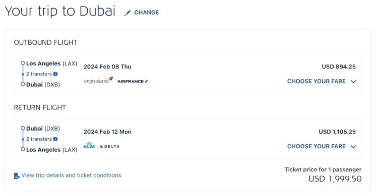 Earn $4,437 Delta MQD Flying to Dubai for ~$2000! (Our First Mileage-Status Run Post for 2026 Status!)