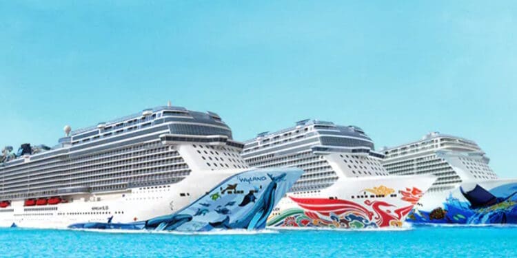 a cruise ships in the water