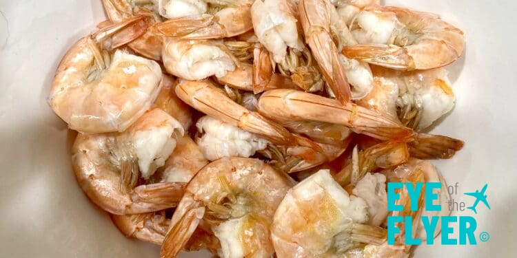 a bowl of cooked shrimp