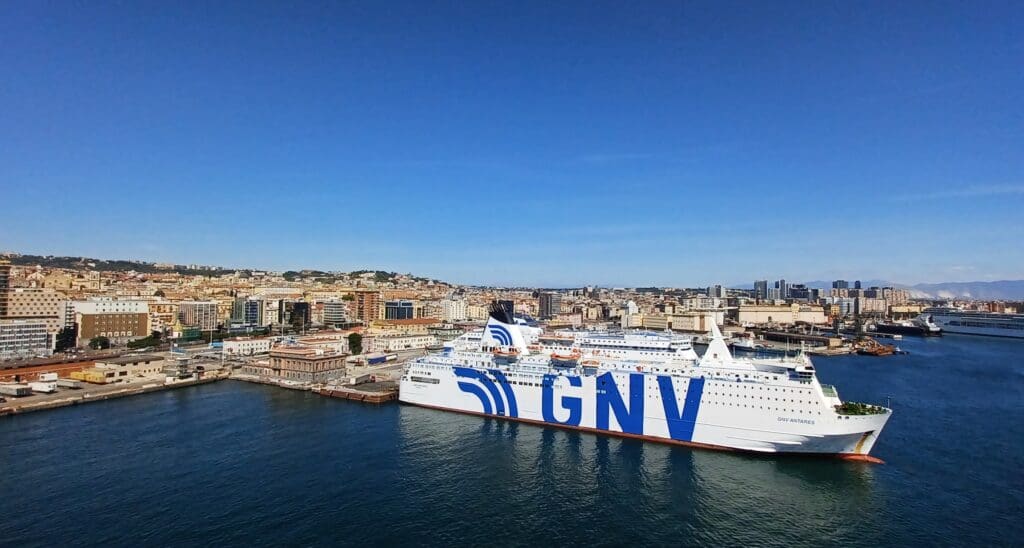 a large cruise ship in a harbor