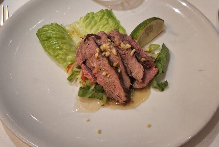 a plate of food on a plate