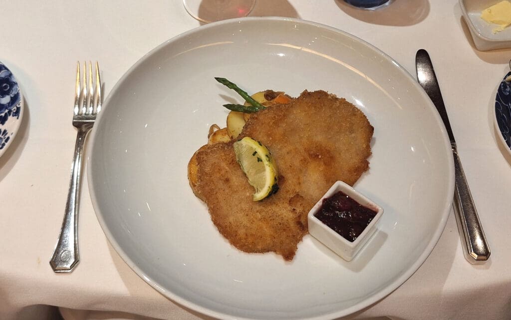 a plate of food on a table