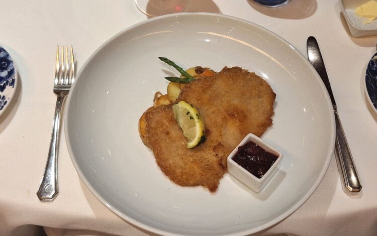 a plate of food on a table