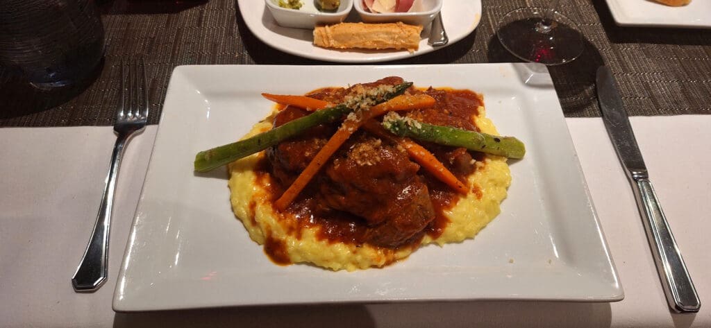 a plate of food on a table