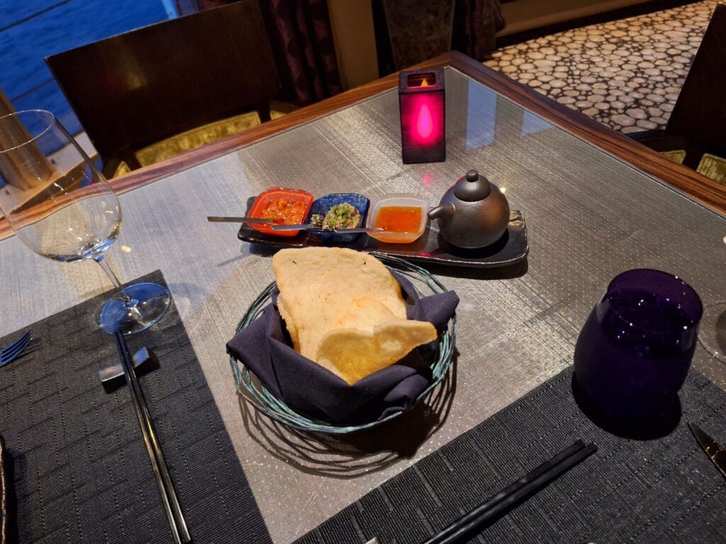 a plate of food on a table