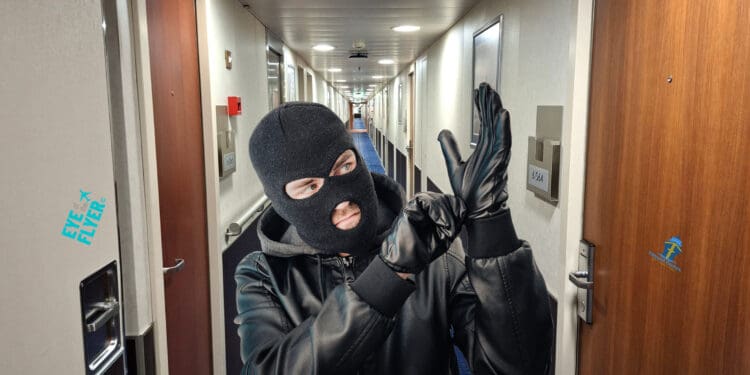 A thief onboard a cruise ship
