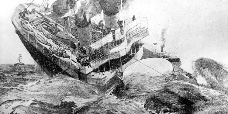 From War with Spain 1898 - sinking of the Don Antonio De Ulloa in Manila Bay (©iStock.com/Campwillowlake)