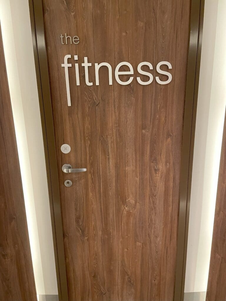 a door with a sign on it