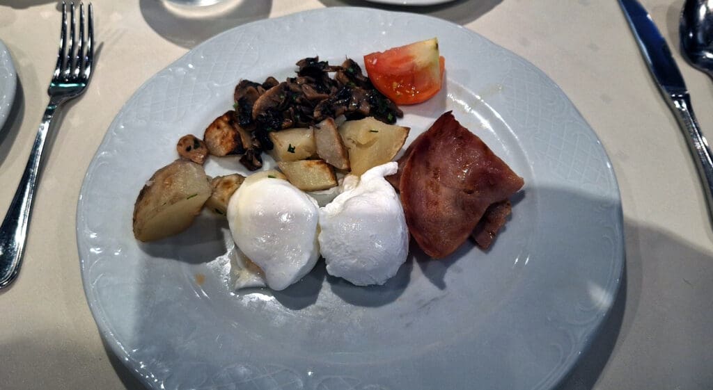 a plate of food on a table