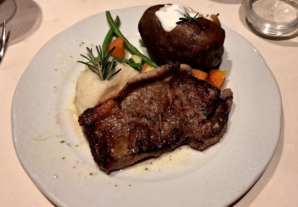 a plate of food on a table