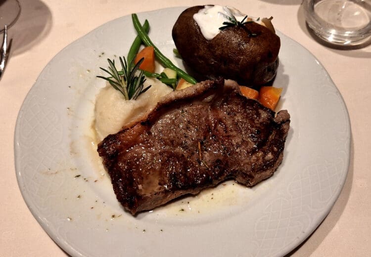 a plate of food on a table