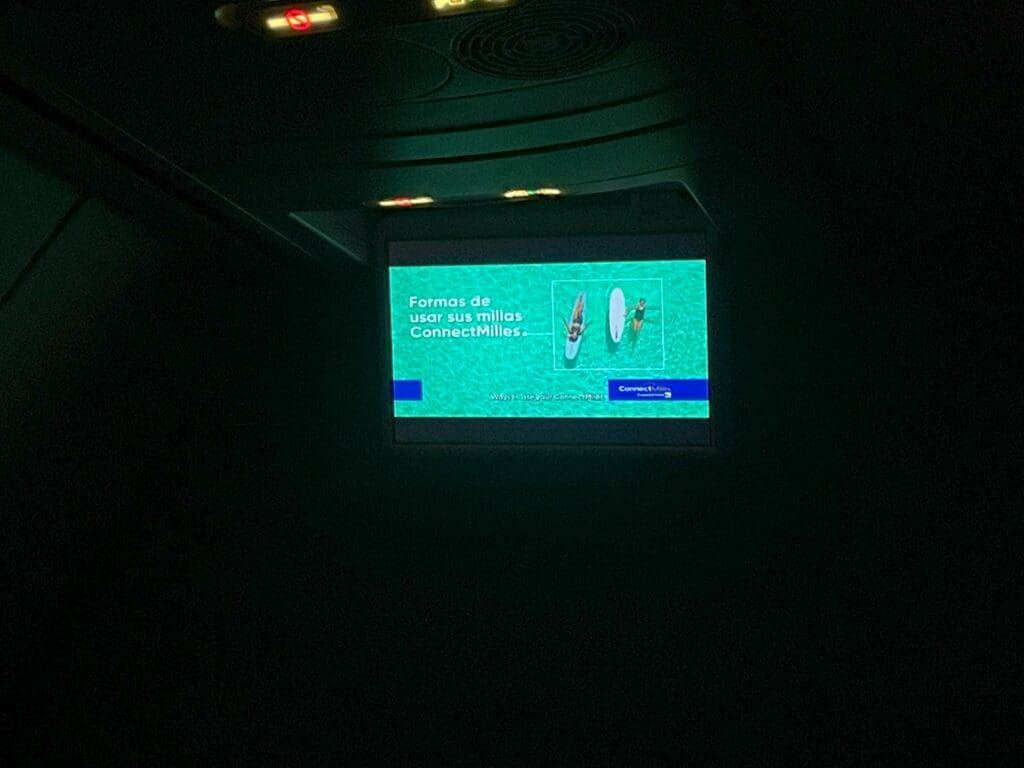 a screen on a plane