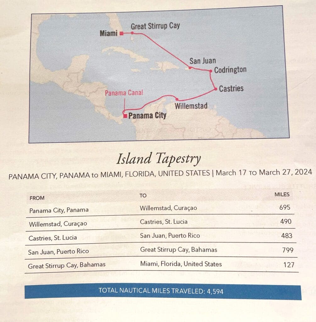 a map of the island