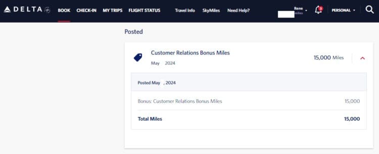 a screenshot of a flight status