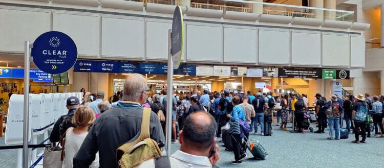 a group of people in a terminal