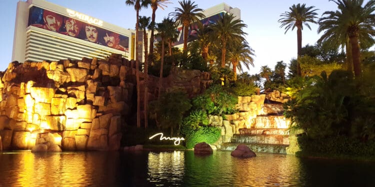 Lake From Mirage Hotel Las Vegas