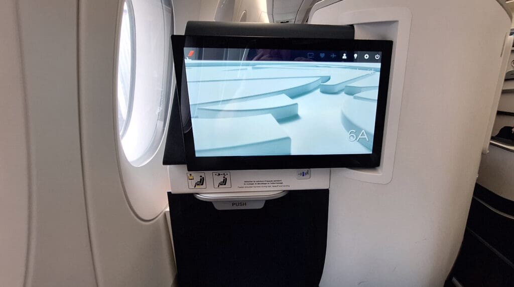 a screen on a plane