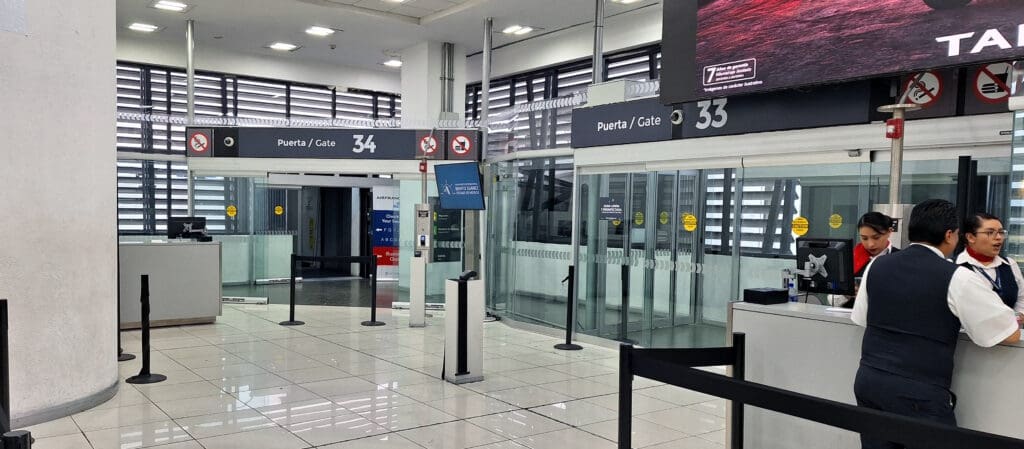 a glass doors in a building