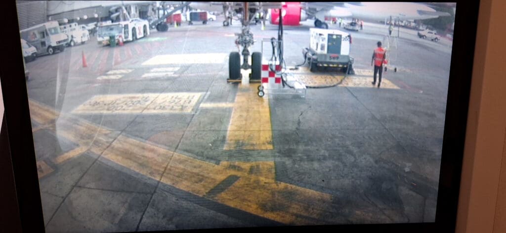 a plane on the tarmac