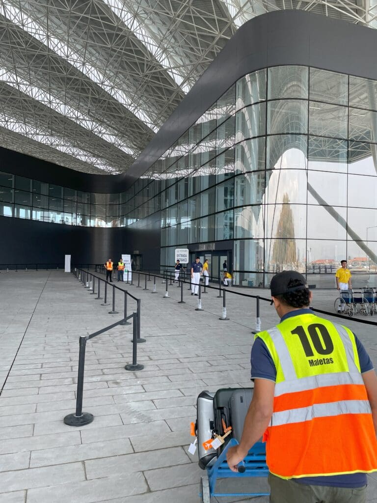 a man in a reflective vest