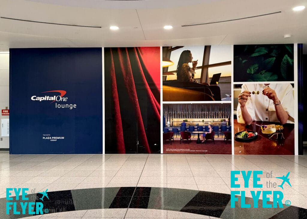 Future entrance to the Capital One Lounge at Harry Reid International Airport (LAS) in Las Vegas.