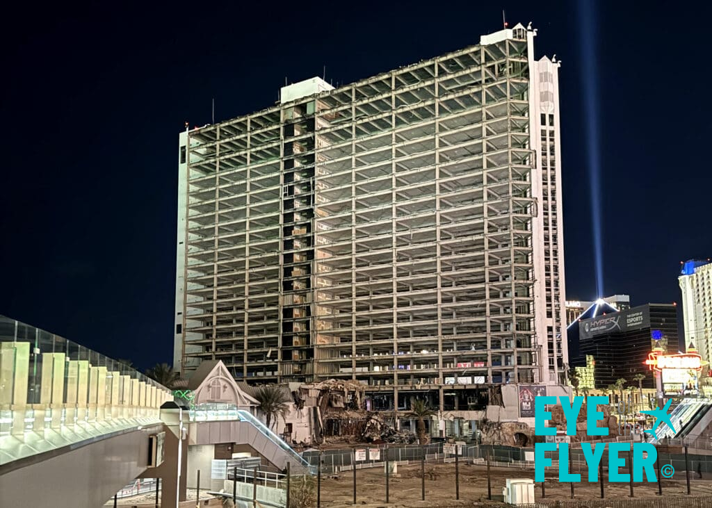 The Tropicana Las Vegas being demolished.