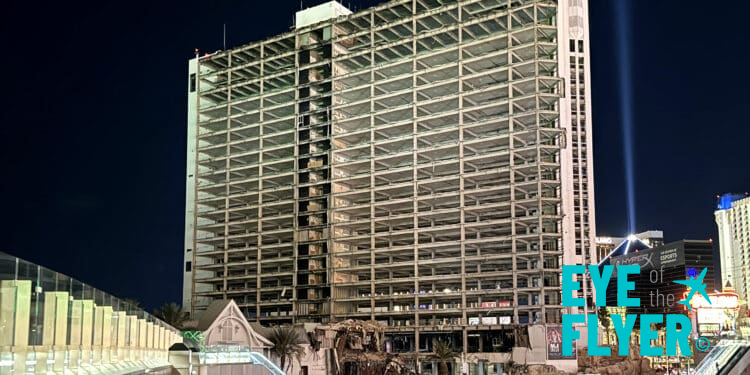 The Tropicana Las Vegas being demolished.