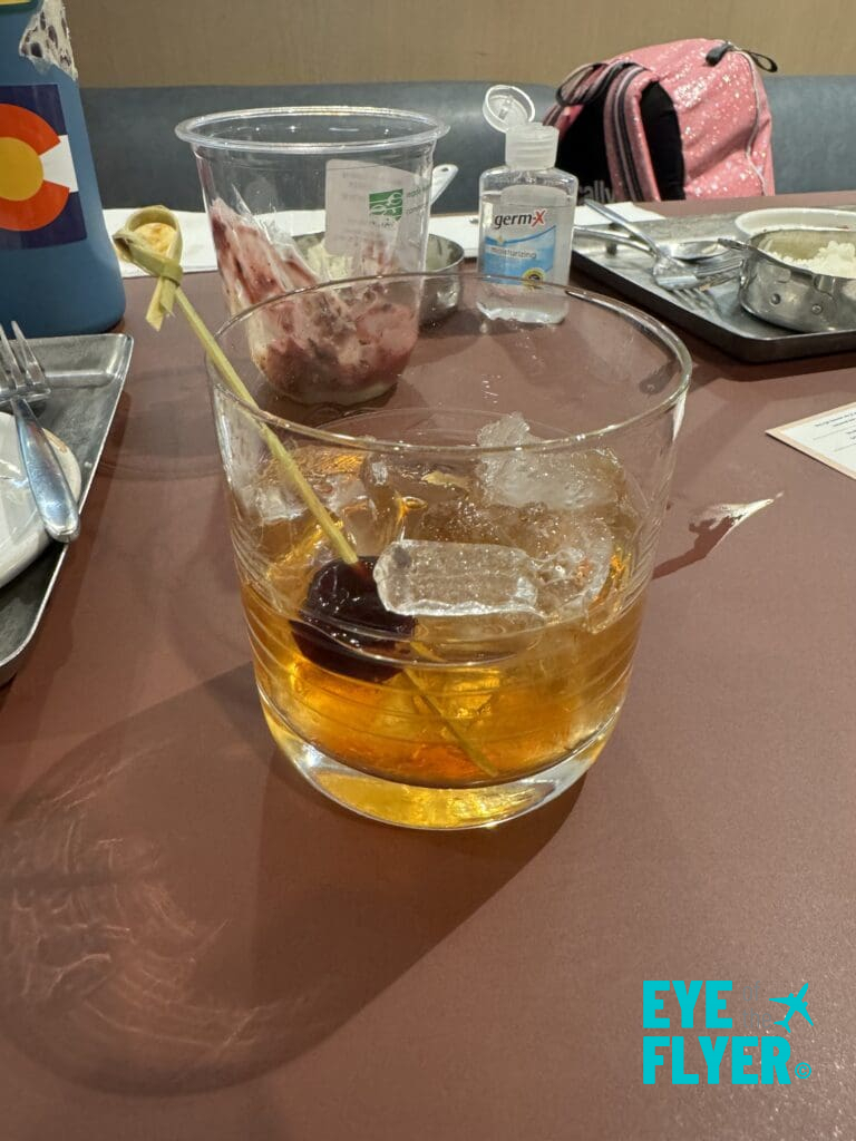 Old Fashioned at the Capital One Lounge at Denver International Airport (DEN) 