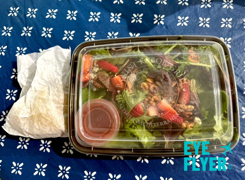 Strawberry date salad from Panini Kabob Grill, available on Grubhub.