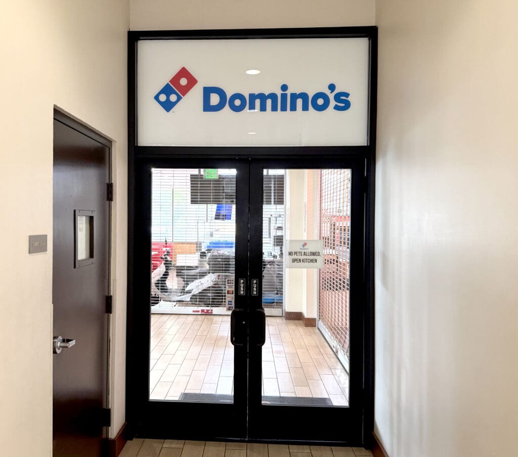 Domino's Pizza adjacent to the lobby at Hyatt Place Waikiki