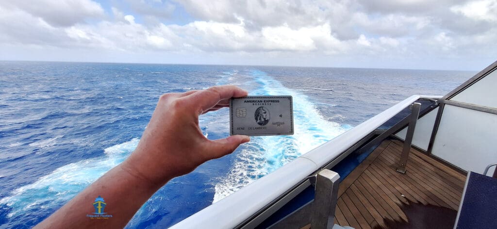 Amex Business Platinum card on a cruise ship