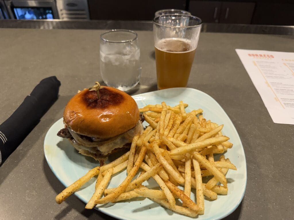 The Smashburger at Borrego atop the Hotel Indigo in downtown San Diego. Borrego participates in the Resy program.