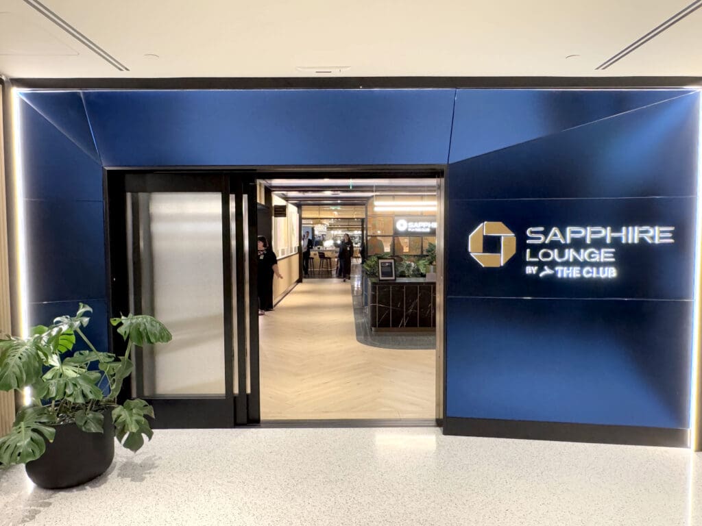 Entrance to the Chase Sapphire Lounge by The Club at the San Diego International Airport (SAN)