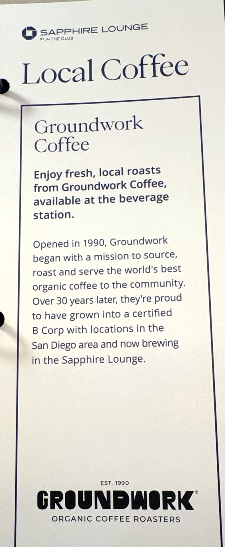 Wow: Our First Look Inside the Chase Sapphire Lounge in San Diego (Review)!