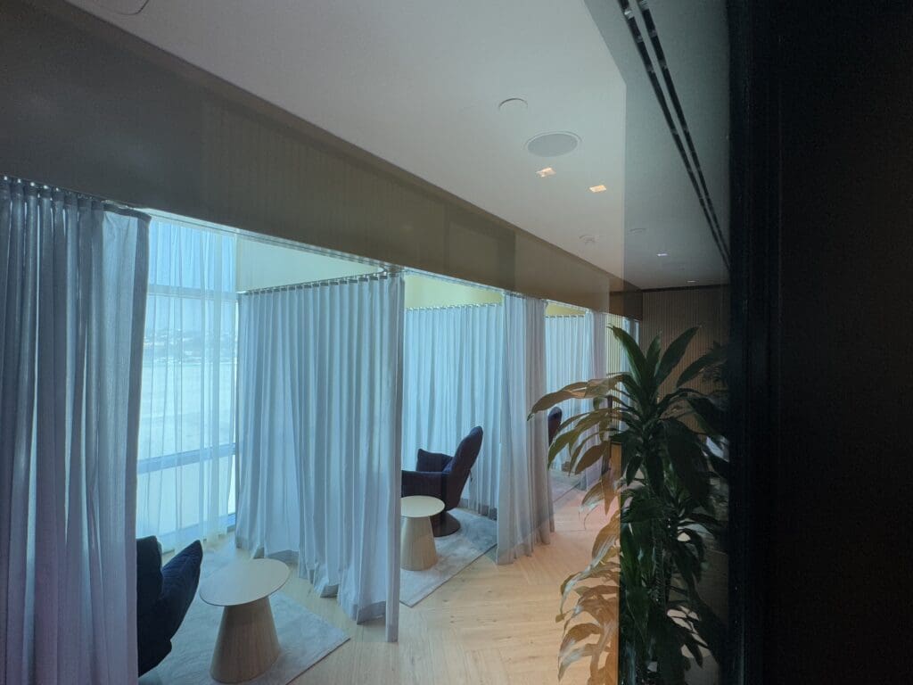 Wellness cubicles at the Chase Sapphire Lounge by The Club at the San Diego International Airport (SAN)