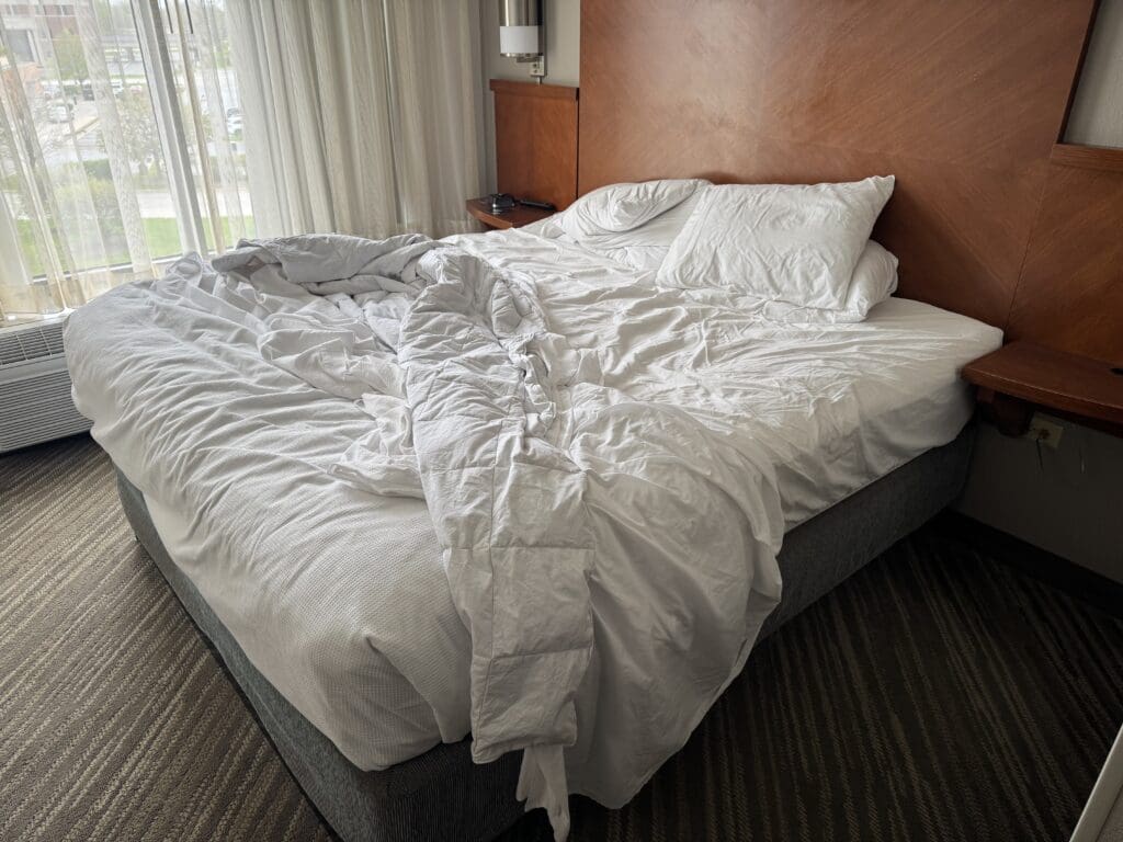 An unmade hotel made