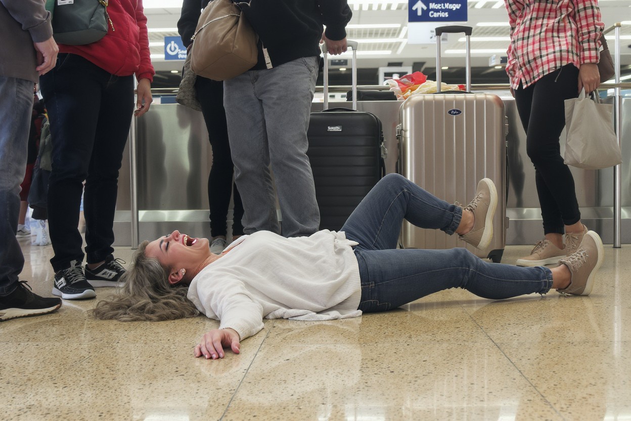 Woman From China Melts Down at Airport Gate Over Bag Issue and Throws Childlike Floor Tantrum (Video) - Eye of the Flyer
