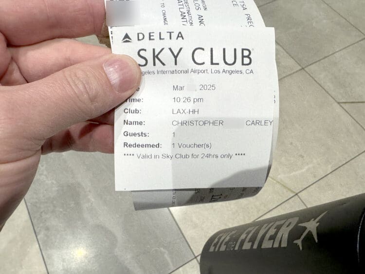 Delta Sky Club "Visit" guest pass for a Delta Reserve Amex Card
