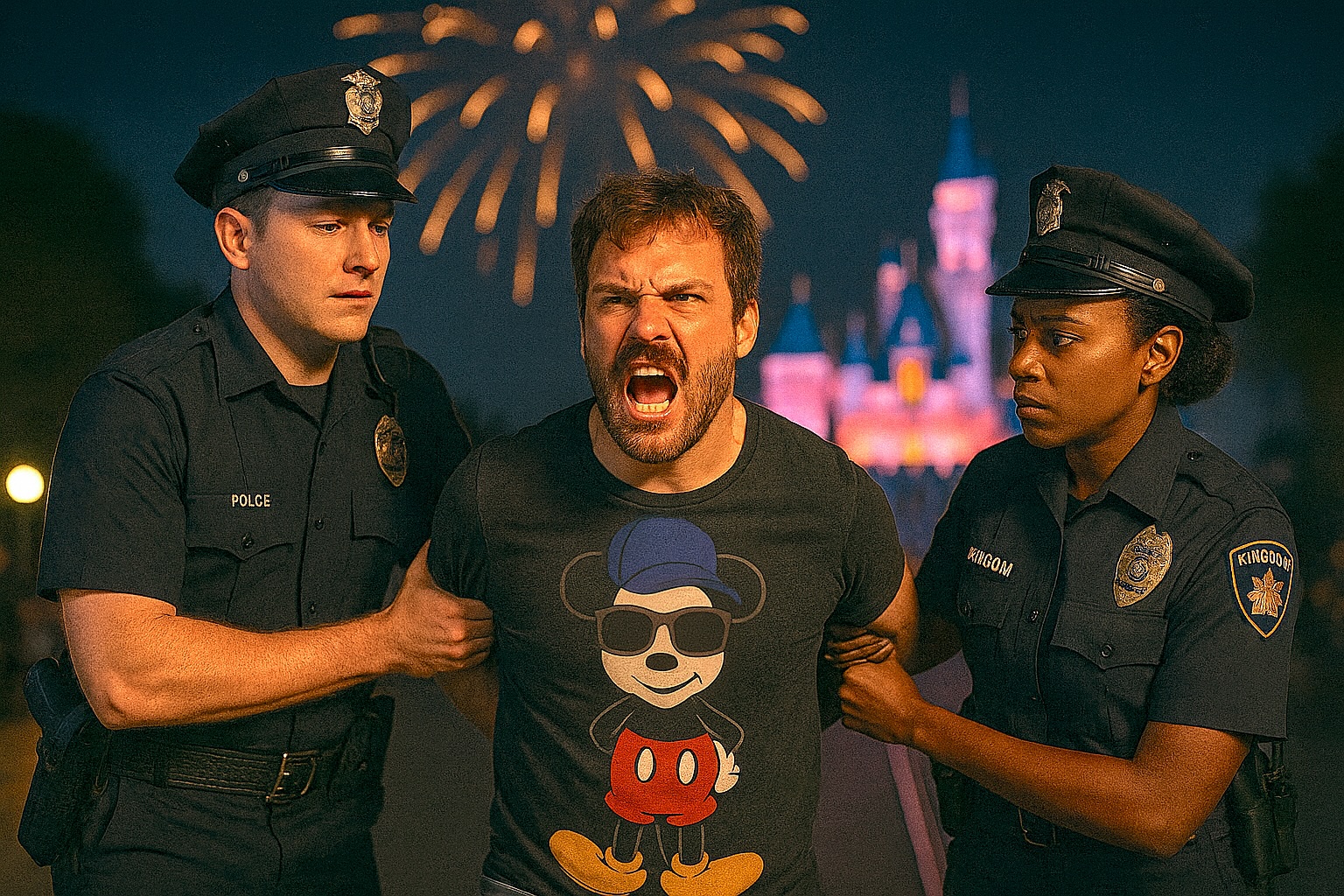 a man being arrested by police officers